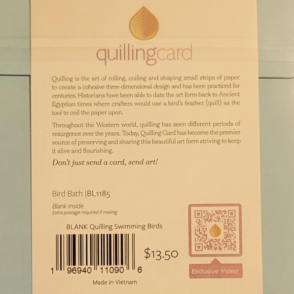 Artistic Quilling Card Duo - Birds and Moon Design - Picture 5 of 9